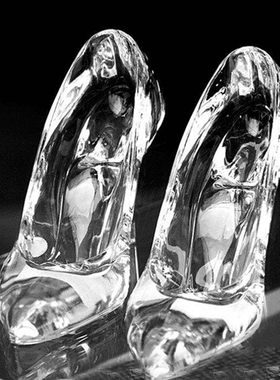 捷克进口水晶鞋摆件结婚生日情人节礼物送女友爱人闺蜜