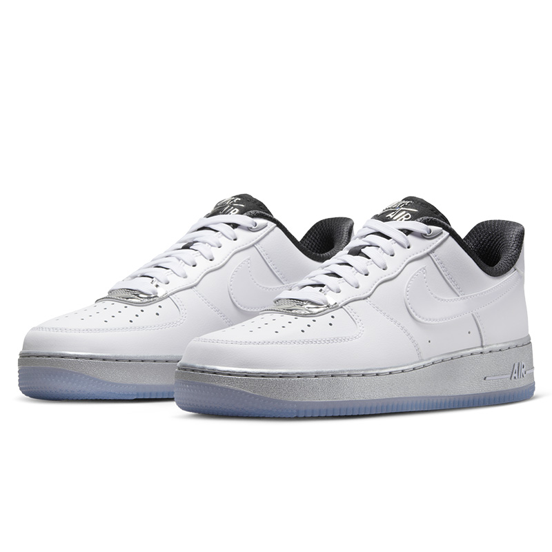 Nike耐克女鞋Air Force 1空军一号白银复古休闲AF1运动板鞋DX6764-图0