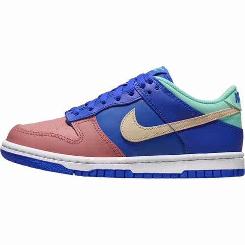 NIKE耐克女鞋 DUNK LOW SE大童鞋蓝红色复古休闲低帮板鞋DZ2873 - 图3