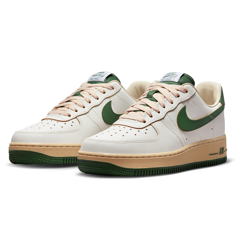 Nike耐克女鞋Air Force 1 LowAF1白绿氧化底低帮运动休闲鞋DZ4764 - 图0