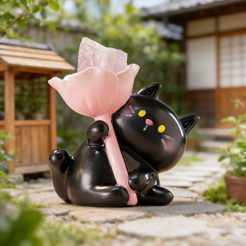 萌宠喵喵小酱盲盒扩香石猫猫水晶石摆件女孩手办公桌面摆件礼物,淘宝优惠券,粉丝福利购,淘宝优惠卷