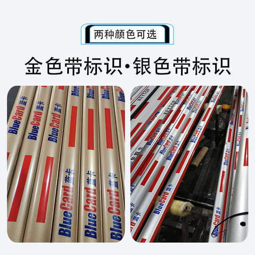 蓝卡道闸杆带灯带停车场道闸栏杆折叠带防砸胶条升降直杆bluecard - 图1