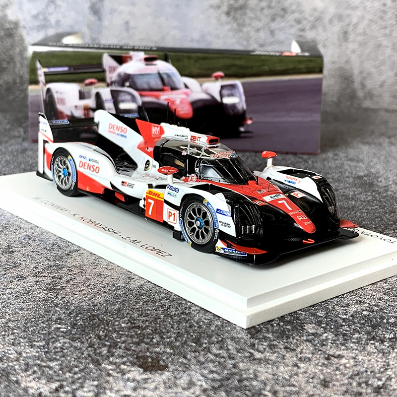 1:43 Spark丰田TS050 Hybrid 2017 WEC银石耐力锦标赛#7汽车模型 - 图0