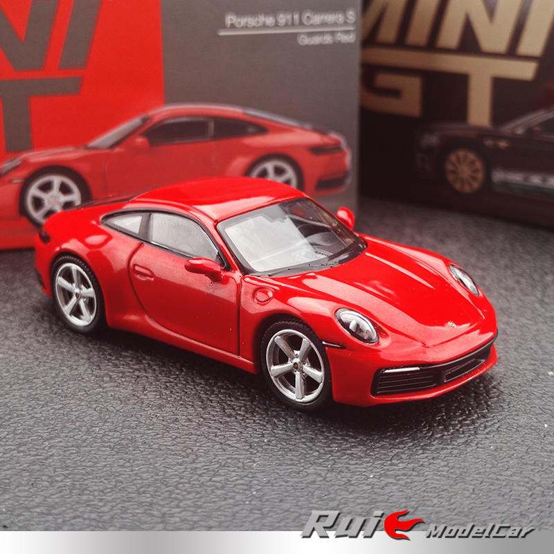 1:64 MiniGT保时捷卡雷拉Porsche 911 992合金仿真汽车模型 - 图0