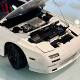 Spot 1 18WHELART Mazda RX7 FC3S alloy fully opened with doll 30th anniversary commemorative edition car model