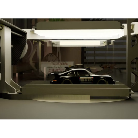 1 64 PARKSIBLE FUN-TECH-LAB car model parking building fully automatic three-dimensional lifting electric model