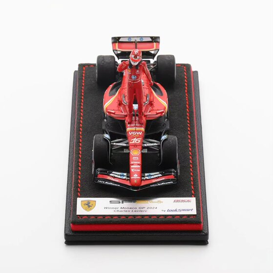 1 43 ​​LOOKSMART Ferrari SF24 Monaco Leclerc Championship Edition Doll Special Car Model