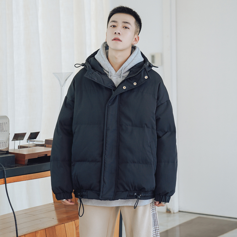 冬季新款加厚棉衣男潮流连帽保暖棉服宽松帅气男生棉袄外套衣服 冬季新款加厚棉衣男潮流连帽保暖棉服宽松帅气男生棉袄外套衣服
