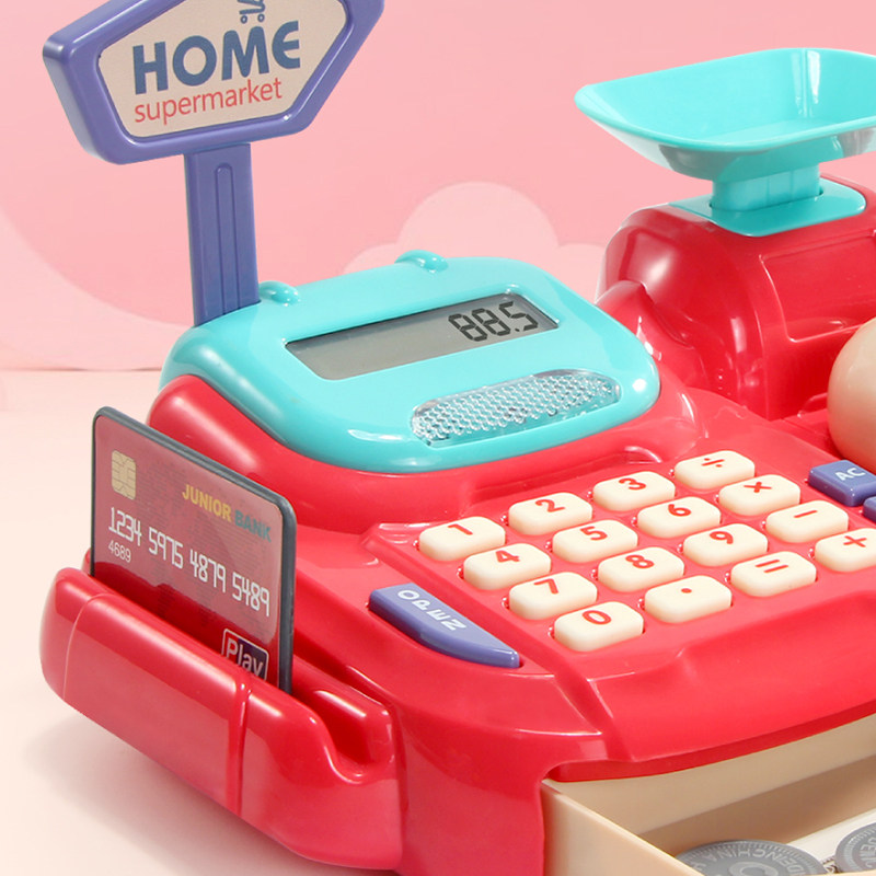 小伶超市收银机小女孩过家家玩具 英仕珂母婴过家家玩具