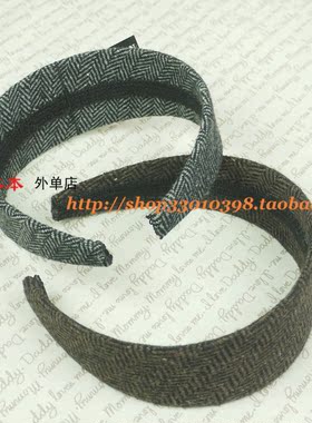 欧美风红色宽边头箍发卡