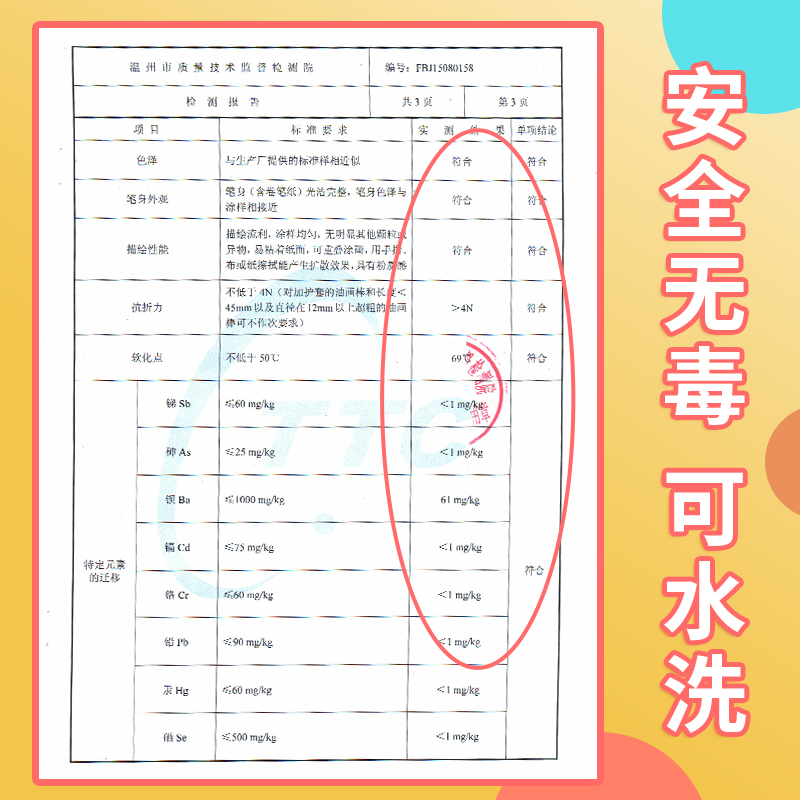 掌握水彩笔可水洗三角笔杆大容量幼儿园12色24色彩笔36色48色彩色软头小学生套装宝宝填色用儿童画笔-图3