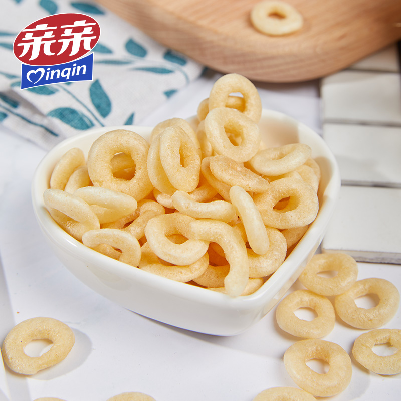 亲亲洋葱圈休闲追剧网红膨化办公室怀旧儿时儿童小零食品吃货大包 - 图0