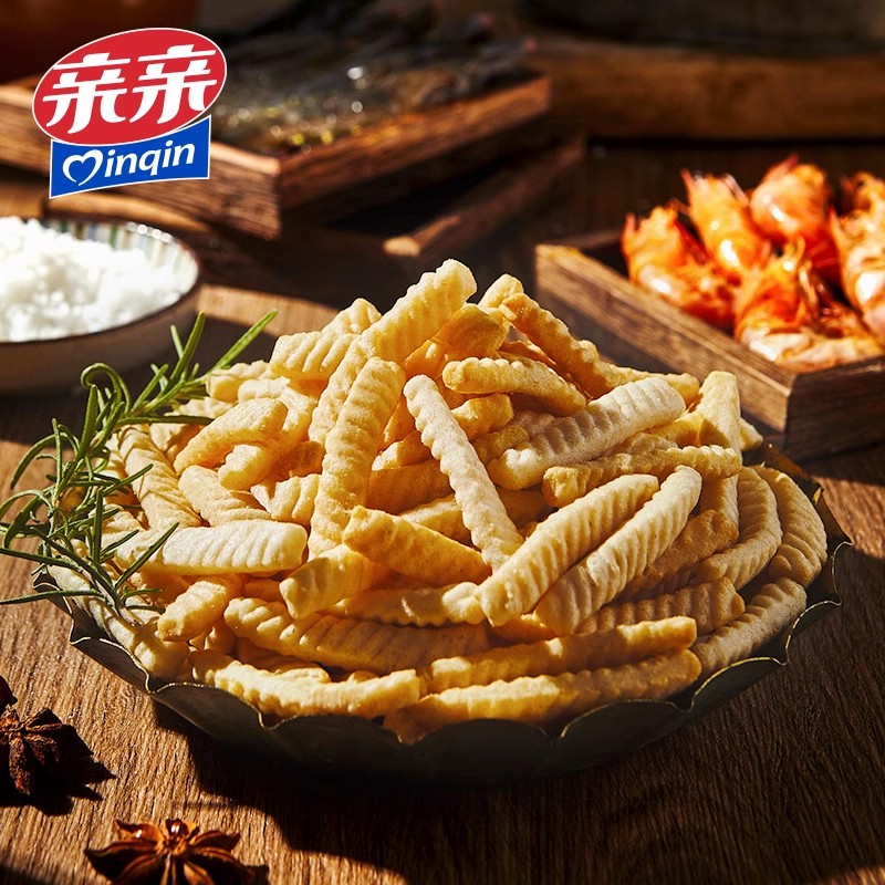 亲亲11包零食组合虾条蒟蒻吸吸洋葱圈果冻