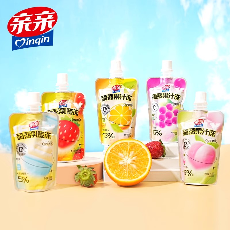 亲亲11包零食组合虾条蒟蒻吸吸洋葱圈果冻