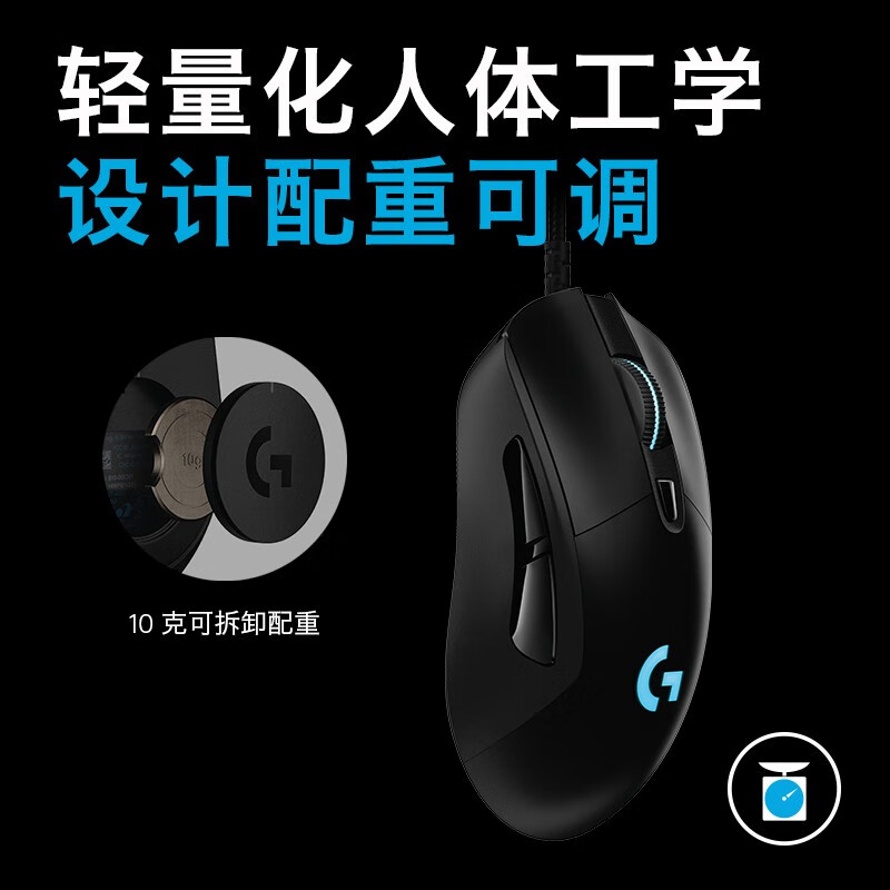 罗技g403hero有线鼠标智能吃鸡csgo电竞游戏-图1