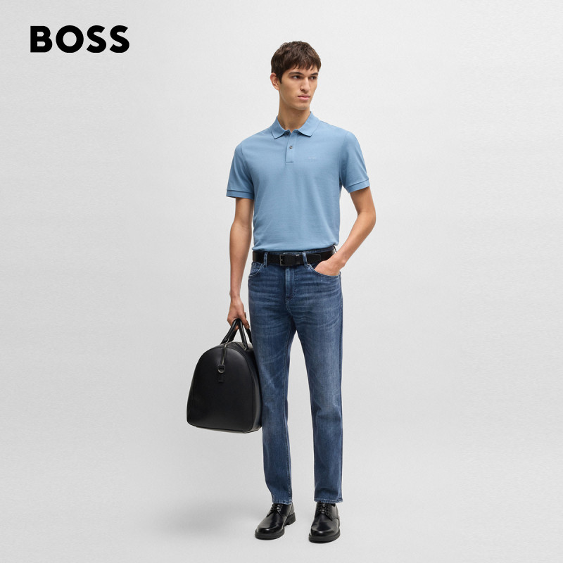 BOSS博斯 男士Maine 蓝色常规版型牛仔裤,淘宝优惠券,粉丝福利购,淘宝优惠卷
