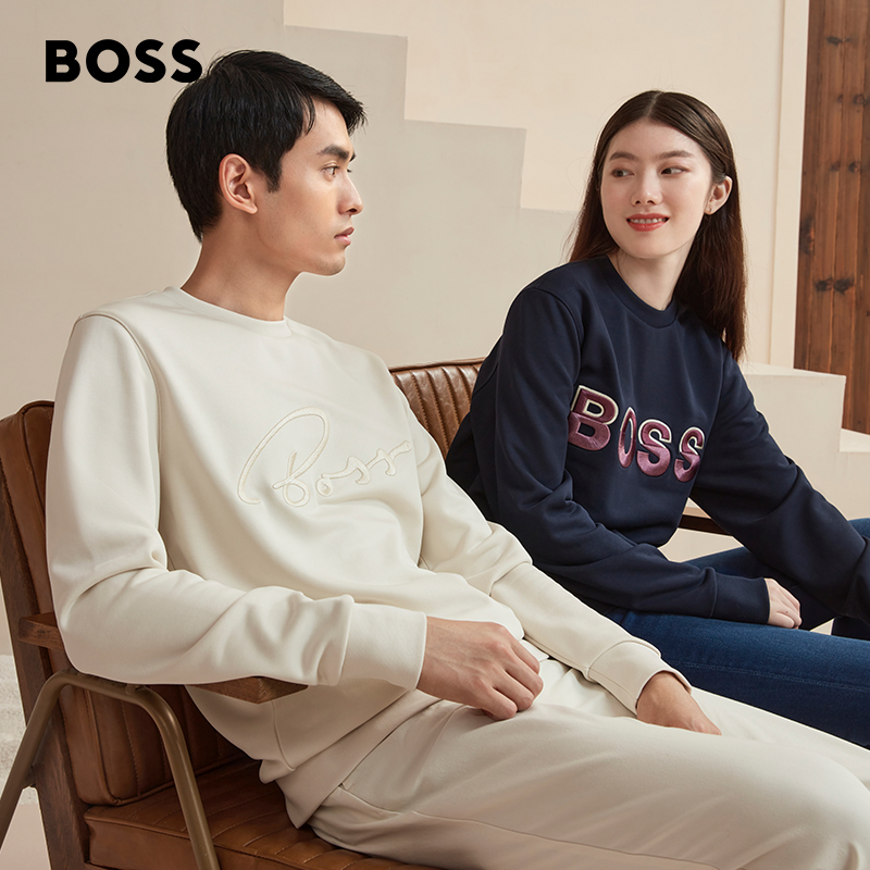 BOSS Hugo Boss 雨果·博斯 男士丝光棉徽标运动卫衣 50458160699元包邮（需领券）