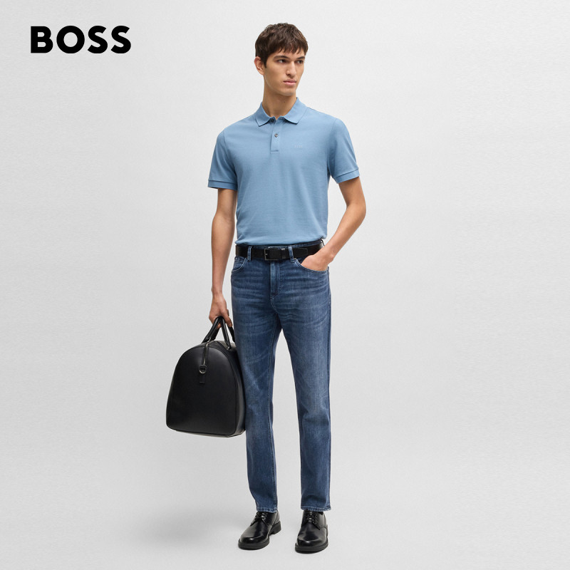 BOSS博斯 男士Maine 蓝色常规版型牛仔裤,淘宝优惠券,粉丝福利购,淘宝优惠卷
