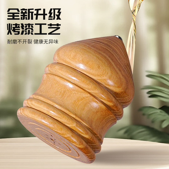 Corde de fouet gyroscopique en bois massif, corde de fouet de fitness à l'ancienne pour adultes et enfants