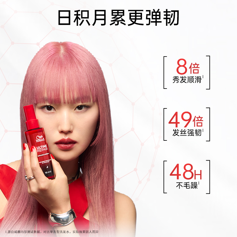 【618预售】德国wella威娜超修瓶夜间精华护发精华柔顺防干枯女