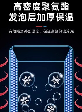 海容展示柜立式冷冻柜208L雪糕柜无霜风冷肉类急冻商用超市冷柜