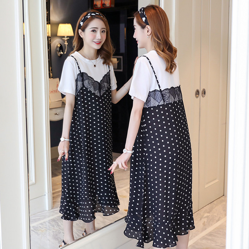 孕妇夏装连衣裙雪纺2020 宝朵儿连衣裙