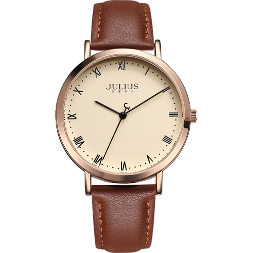 聚利时手表女小众轻奢2025新款复古数字大表盘皮带防水石英女表 - 图3