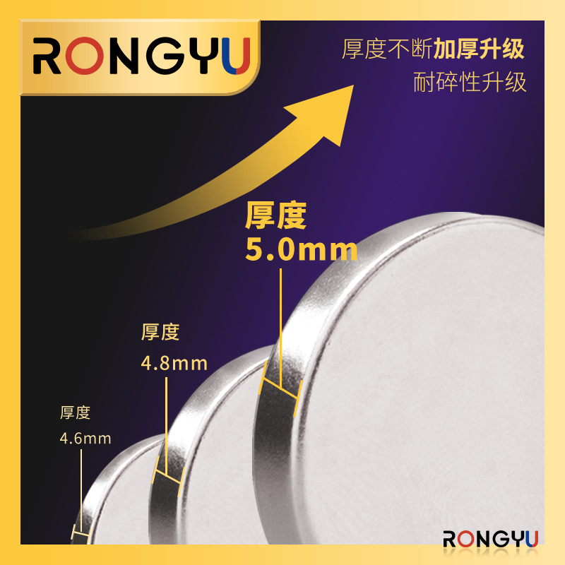 圆形磁铁直径2mm-6mm小磁铁 圆形 强力磁铁钕磁铁贴片 强磁吸铁石 - 图1