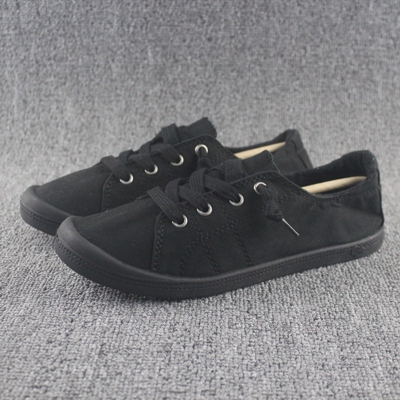 美单秋季女生一脚蹬套脚懒人鞋软底平跟记忆鞋垫休闲帆布鞋大码鞋,淘宝优惠券,粉丝福利购,淘宝优惠卷