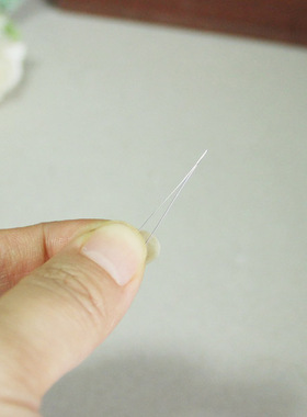 中间开口针穿珠针中孔针手工diy