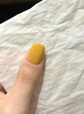 夏日新款手工穿戴甲黄色跳色七彩爆闪亮片清新显白美甲贴片光疗甲