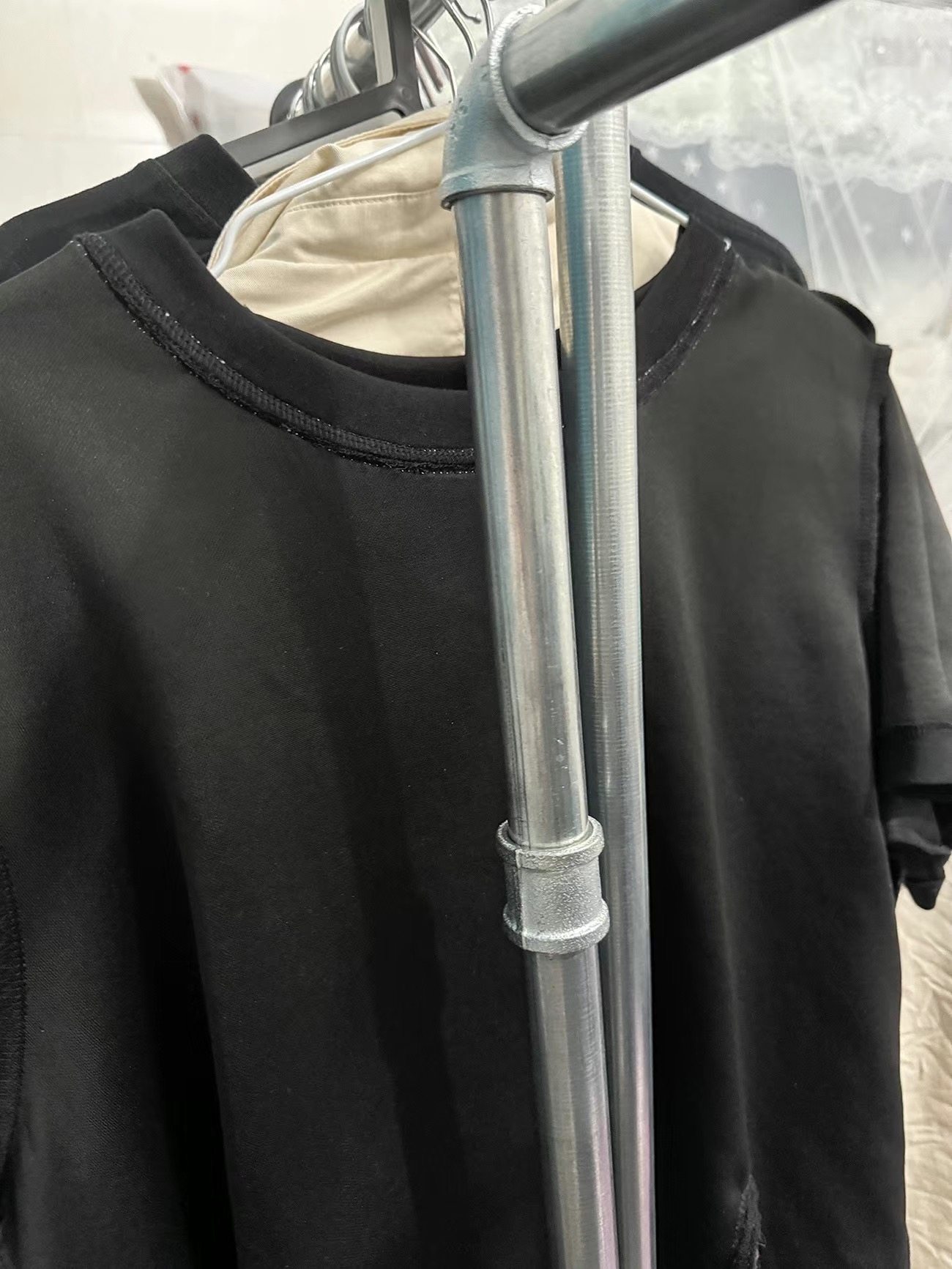 定制升级改短加高横杆水管衣架脚架镀锌钢管衣架脚架25mm六分管,淘宝优惠券,粉丝福利购,淘宝优惠卷