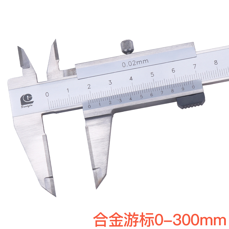 广陆合金数显游标卡尺钨钢面带表0-150 0-200 0-300mm划线卡尺 - 图2