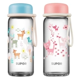 Стеклянная милая портативная свежая креативная трендовая чайная чашка, простой и элегантный дизайн