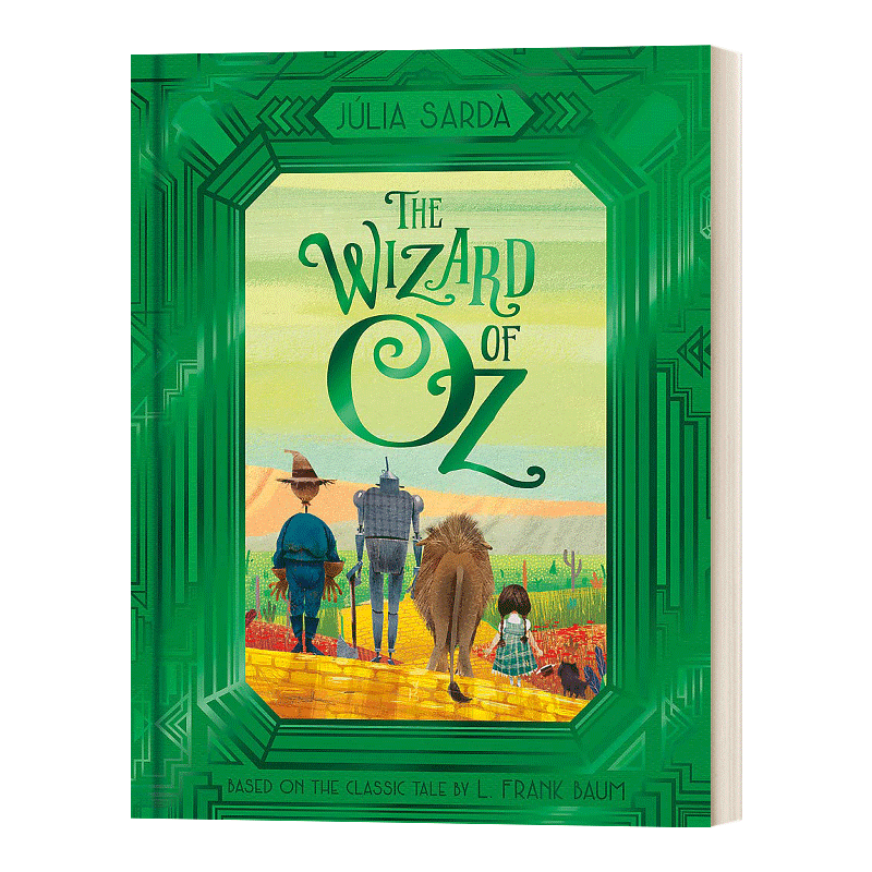 英文原版 The Wizard of Oz 绿野仙踪 Julia Sarda插画 精装纪念版 英文版 绘本小说 进口英语书籍 - 图0