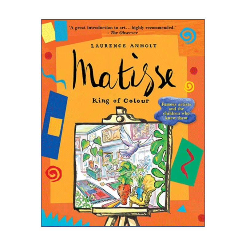 马蒂斯英文原版 Matisse King of Colour色彩的国王安荷特艺术家故事系列英文版进口英语原版书籍-图0