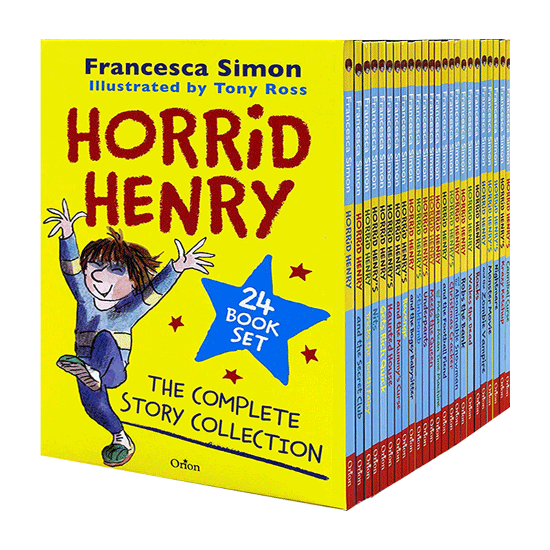 英文原版 Horrid Henry 24 Copy Slipcase淘气包亨利 24册套装英文版进口英语原版书籍-图0