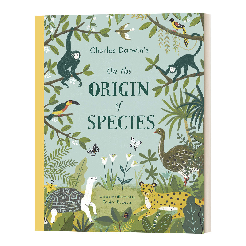 英文原版绘本 Charles Darwin's on the Origin of Species 达尔文与物种起源 Sabina Radeva 精装绘本 英文版 进口英语原版书籍 - 图0