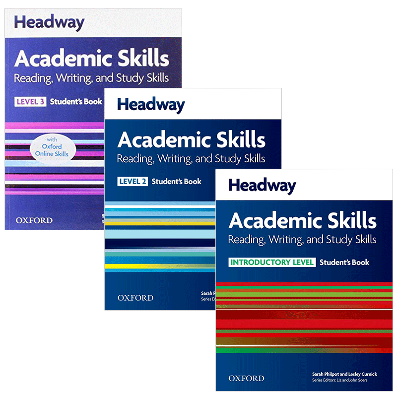 牛津学术英语读写学习技巧3册套装 英文原版 Oxford Headway Academic Reading Writing and Study Skills 英文版进口原版英语书籍