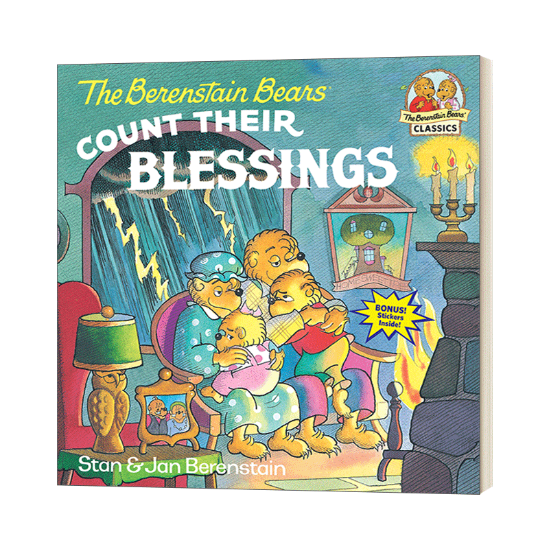 英文原版绘本 The Berenstain Bears Count Their Blessings 贝贝熊数数他们的福气 英文版 进口英语原版书籍 - 图0