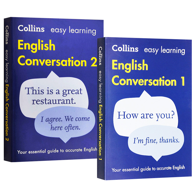 柯林斯轻松学英语口语会话2册 英文原版 Collins Easy Learning English Conversation Book 英文版 进口原版书籍 - 图0