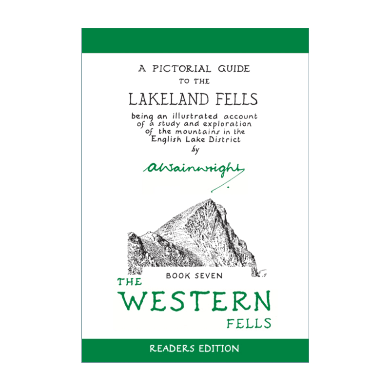 温莱特湖区瀑布图鉴英文原版 The Western Fells A Pictorial Guide to the Lakeland西部瀑布精装进口英语原版书籍-图0