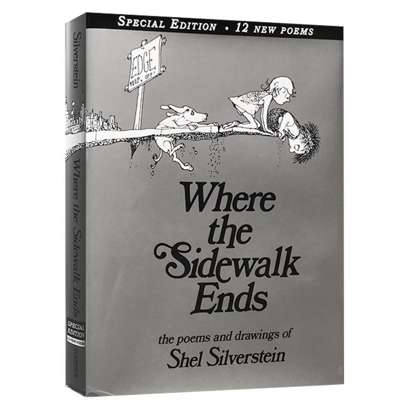 人行道的尽头英文原版 Where the Sidewalk Ends Poems and Drawings谢尔希尔弗斯坦英文版儿童诗歌绘本谢尔比叔叔作品集精装-图0