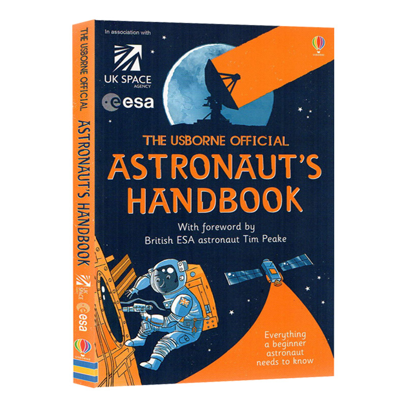 宇航员指导手册 英文原版绘本 The Usborne Official Astronaut's Handbook 儿童科普认知图画书 英文版进口原版英语书籍 - 图0