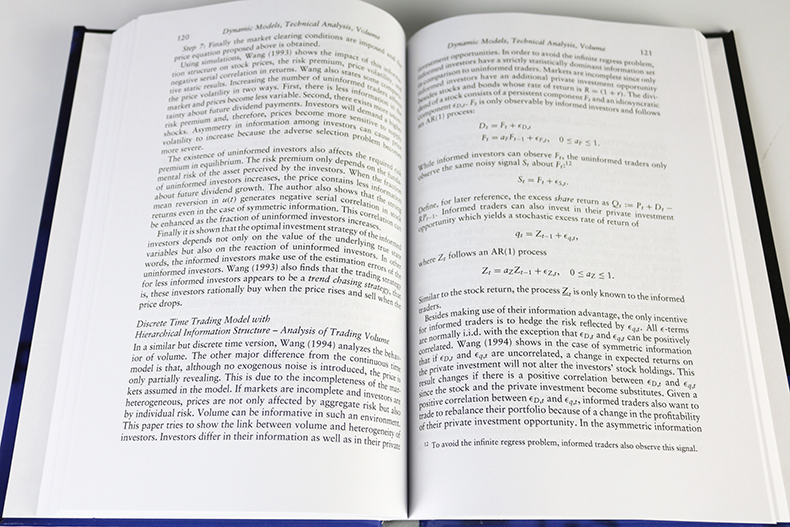 信息不对称下的资产定价 英文原版 Asset Pricing under Asymmetric Information 泡沫 崩溃 技术分析和羊群效应 精装 进口书