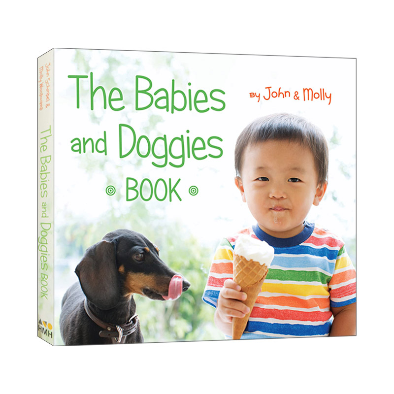 英文原版 The Babies and Doggies Book 宝宝和狗狗 纸板书绘本 英文版 进口英语原版书籍 - 图0