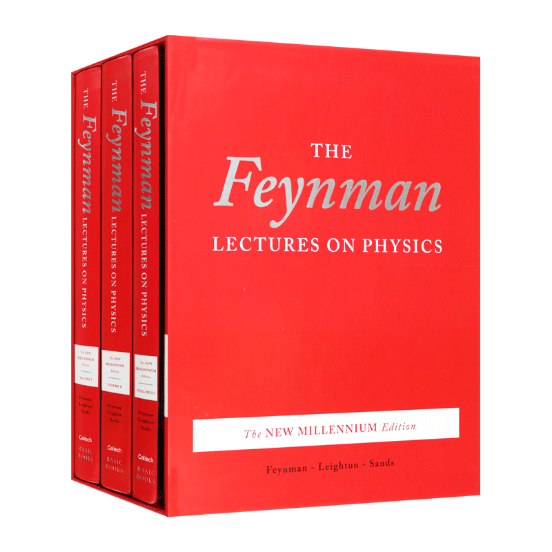 费曼物理学讲义合集 英文原版 The Feynman Lectures on Physics  boxed set: The New Millennium Edition 3册精装 英文版 - 图2