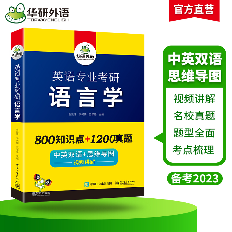 华研外语 英语专业考研语言学 备考2025 中英双语+思维导图 考点梳理 历年真题 视频讲解 可搭英专基础英语+英美文学 - 图1