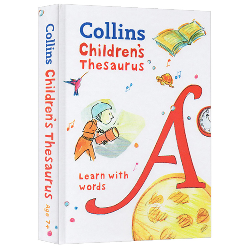 柯林斯儿童小学同义词英语词典英文原版字典Collins Children's Thesaurus:Learn with words英文版书籍进口原版学习工具书-图0