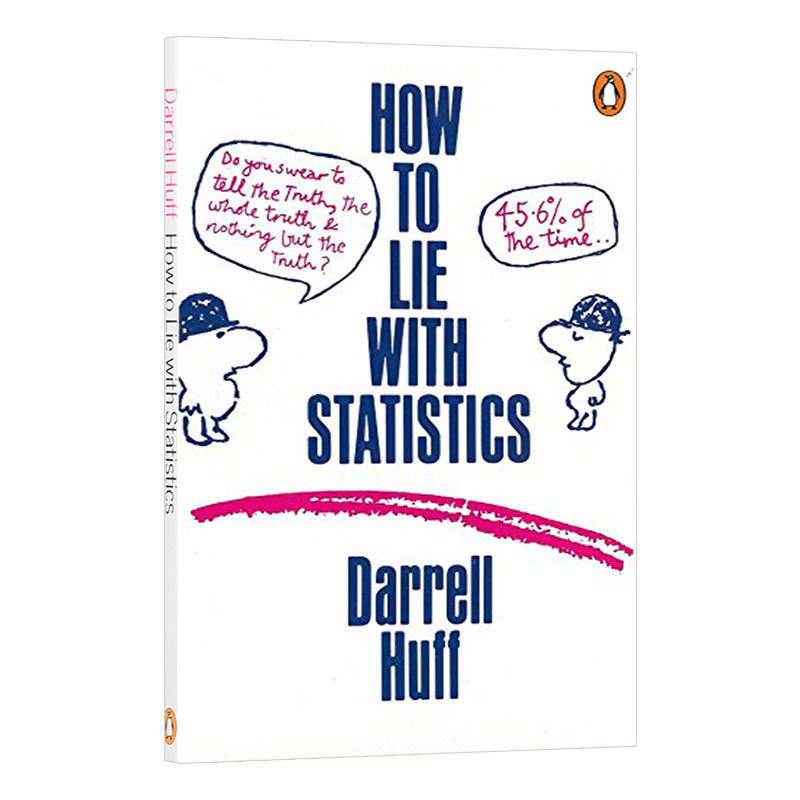 华研原版 统计数字会撒谎 英文原版 How to Lie with Statistics 数学思维逻辑经济统计学 英文版 进口原版英语书籍 - 图1